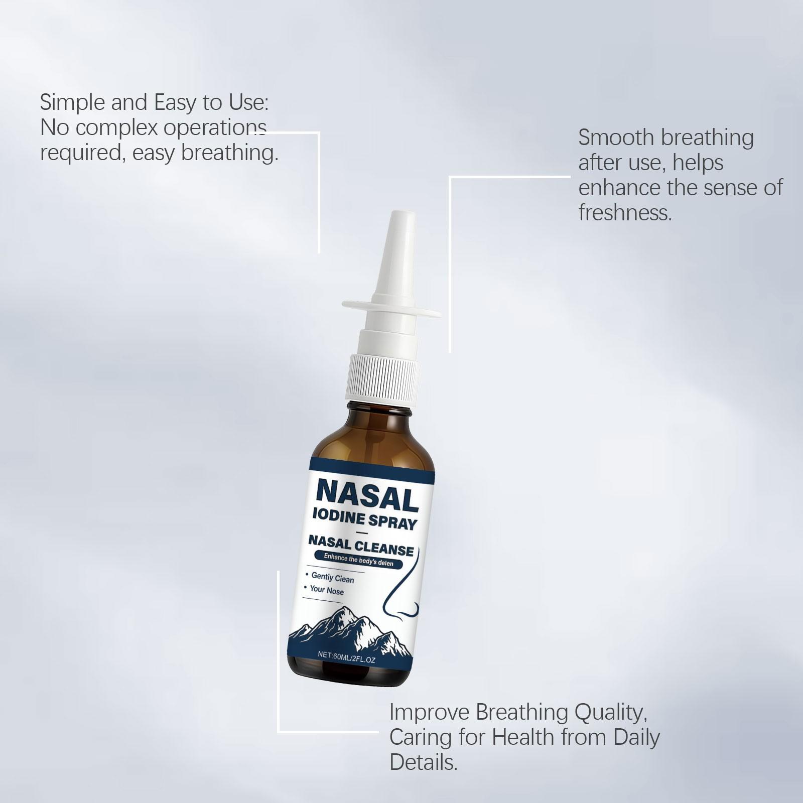Nose Care Spray Nasal Spray Gentle Ingredients Moisturizing Cleansing Nose Refreshment Comfort Daily Convenient Care Spray