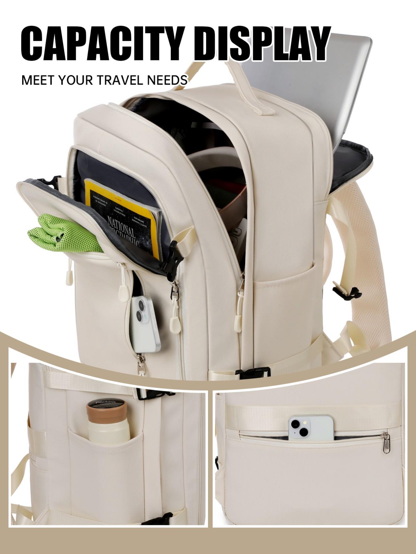 Vacuum Compression Backpack with Air Pump, Large Capacity Travel Bag 40x30x20 Cm, Space-Saving Design, Ideal for All Seasons, Laptop Travel Backpack, Travel Backpacks