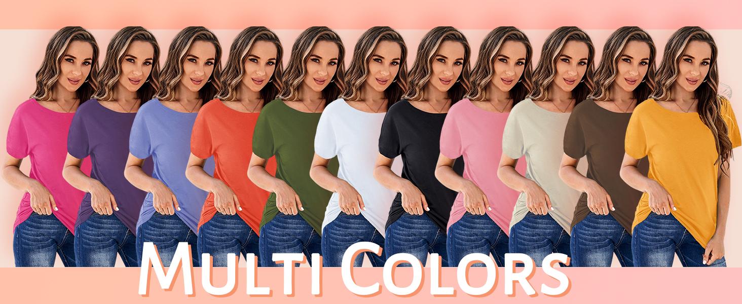 Danedvi Womens Elegant Trendy Open Back Comfy Loose Fitting Workout Casual Yoga T-Shirt Summer Gym Tee