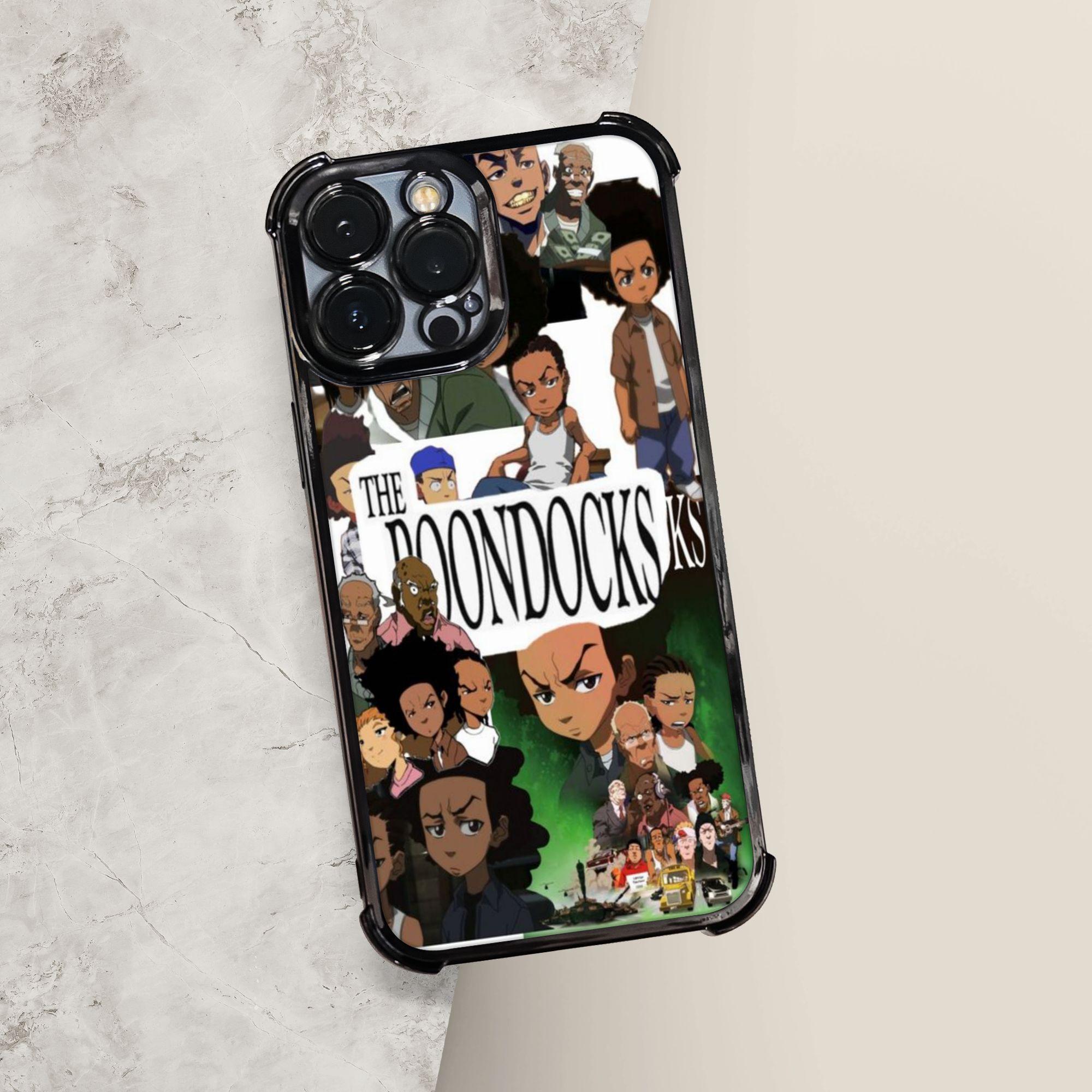 Phone Case, Casing - 1pc The Boondocks Phone Case with Electroplating Process, Phone Accessory Protective Cover Featuring Reinforced Cushioning And Collision Prevention, Compatible with iphone Models 17, 16, 15, 14, 13 Pro Max Accessories