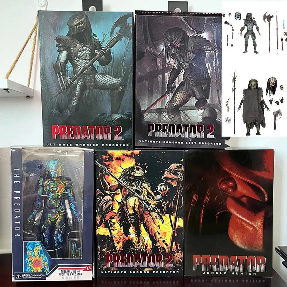 2026 hot itemNECA Shaman Predator Ultimate Armored Lost Warrior Jungle Hunter Thermal Vision Fugitive Predator Action Figure Model Toys Gifts Popular toys