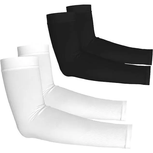 Solid Nylon Fabric Arm Sleeves, Unisex UV Protection Clothing for Sun & Tattoo Cover, 1 Pair Breathable Cooling Sleeves for Outdoors, Arm Sleeves Cover, Outdoor Arm Sleeve