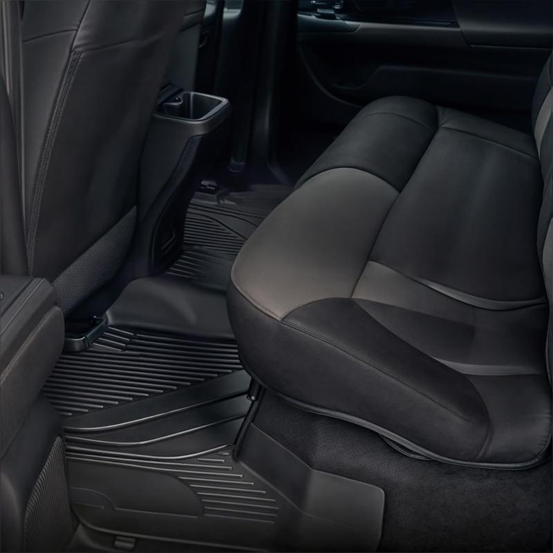 OEDRO Floor Mats for Toyota Tacoma 2016-2023 Automatic ONLY, Custom Fit Tacoma Car Mats, All-Weather TPE Front and Rear Row Floor Liners, Black all  weather  floor  mats cargo mat fit