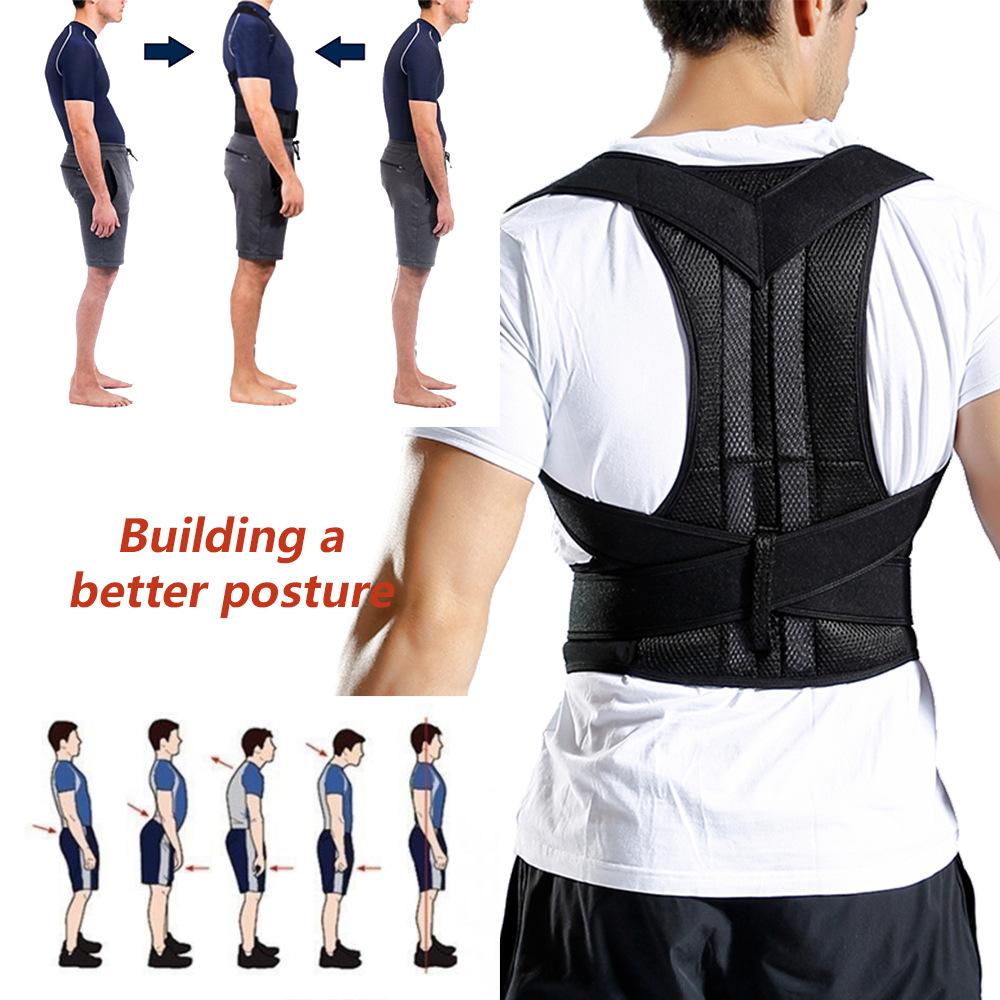 OLLAS Posture Corrector For Men And Women - Back Brace For Lumbar Support And Upright - Breathable Back Straightener Back Corrector Posture Improve And Neck, Back Slim Fit Posture Support Tank Top Adjustable Posture Correction Belt Healthcare