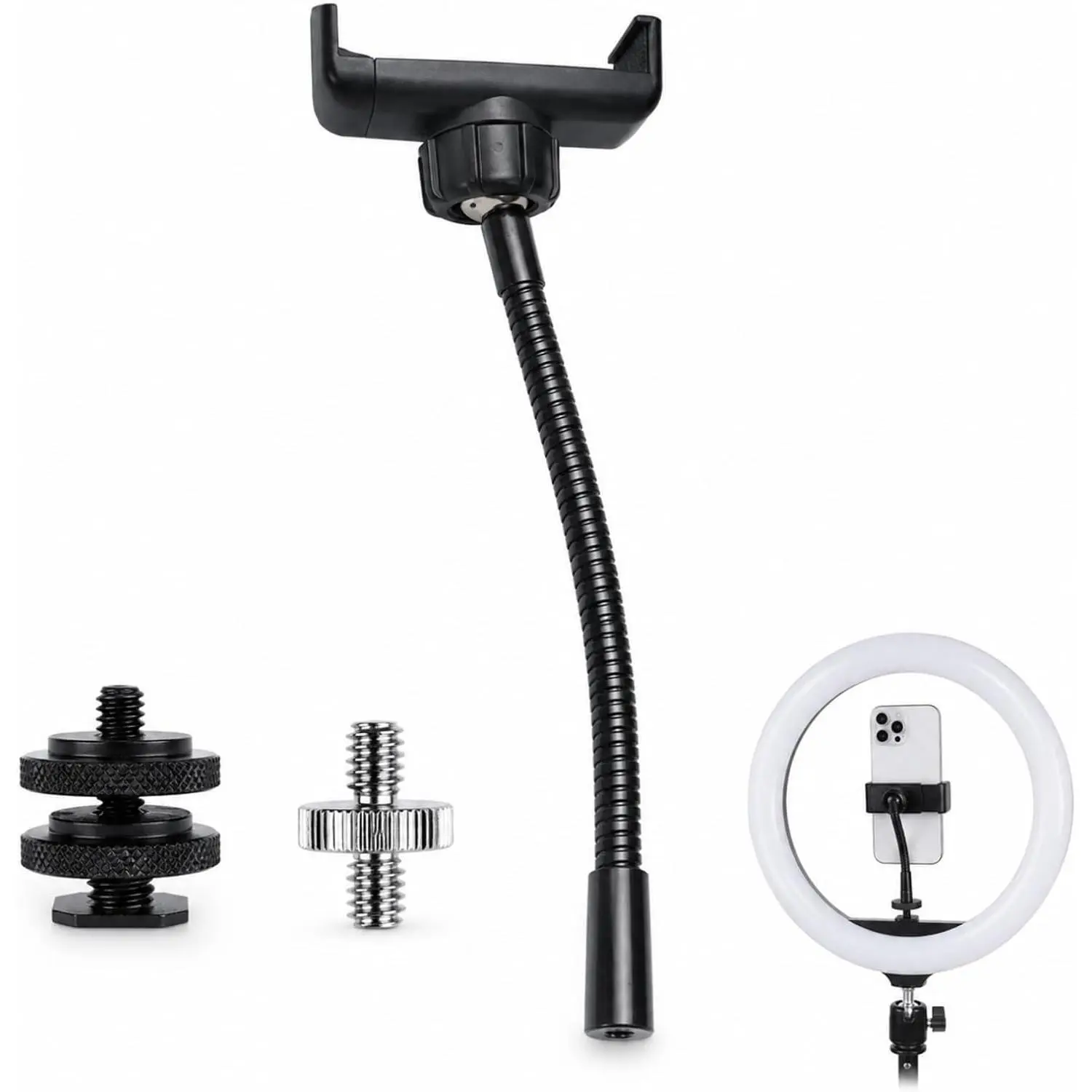 Ring Light Phone Holder with 1/4 Hot Shoe