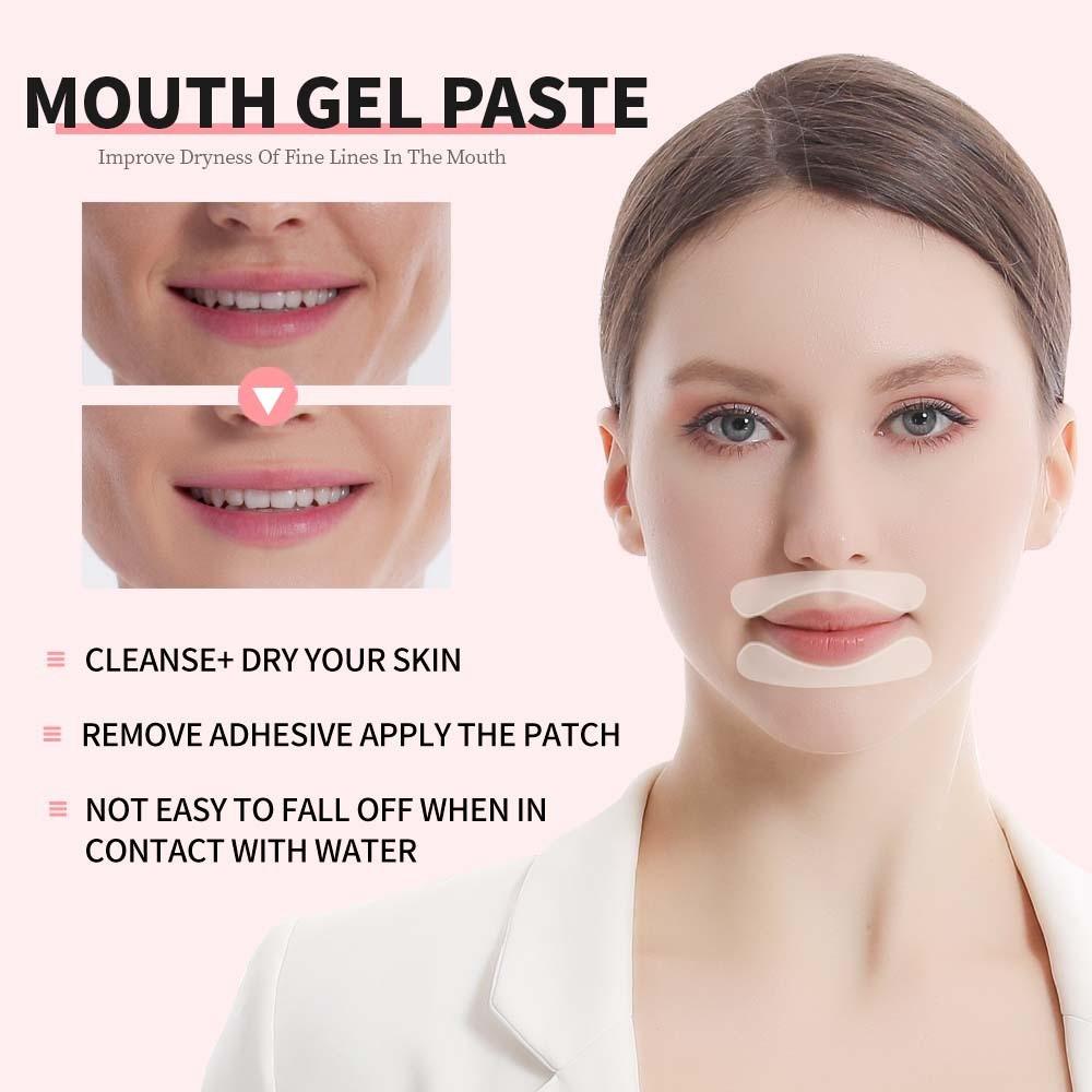 Facial Lip Patch for Fine Lines & Smile Lines, Smooth Pale, Night Use, Specially Designed for Lips Care