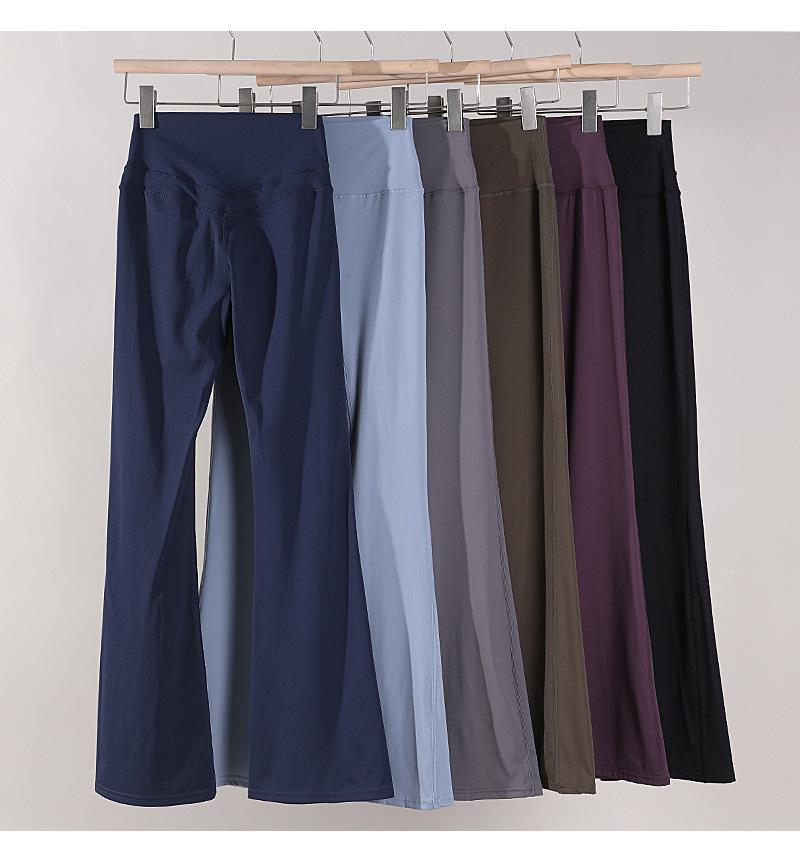 Slimming flared yoga pants, high-waisted butt-lifting wide-leg pants for outdoor fitness, Pilates, and body shaping