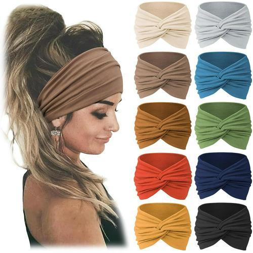 10 Pack Turban Headbands for Women Wide Vintage Head Wraps Knotted Cute Hair Band Accessories Sports & Outdoor 10 Pack Turban Headbands for Women Wide Vintage Head Wraps Knotted Cute Hair Band Accessories Sports & Outdoor