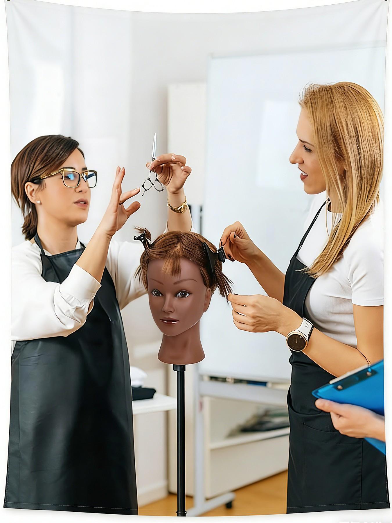 Professional Bald Mannequin Head for Makeup Practice, Wig Display, Hat Helmet Glasses Holder, Includes Free Clip Stand