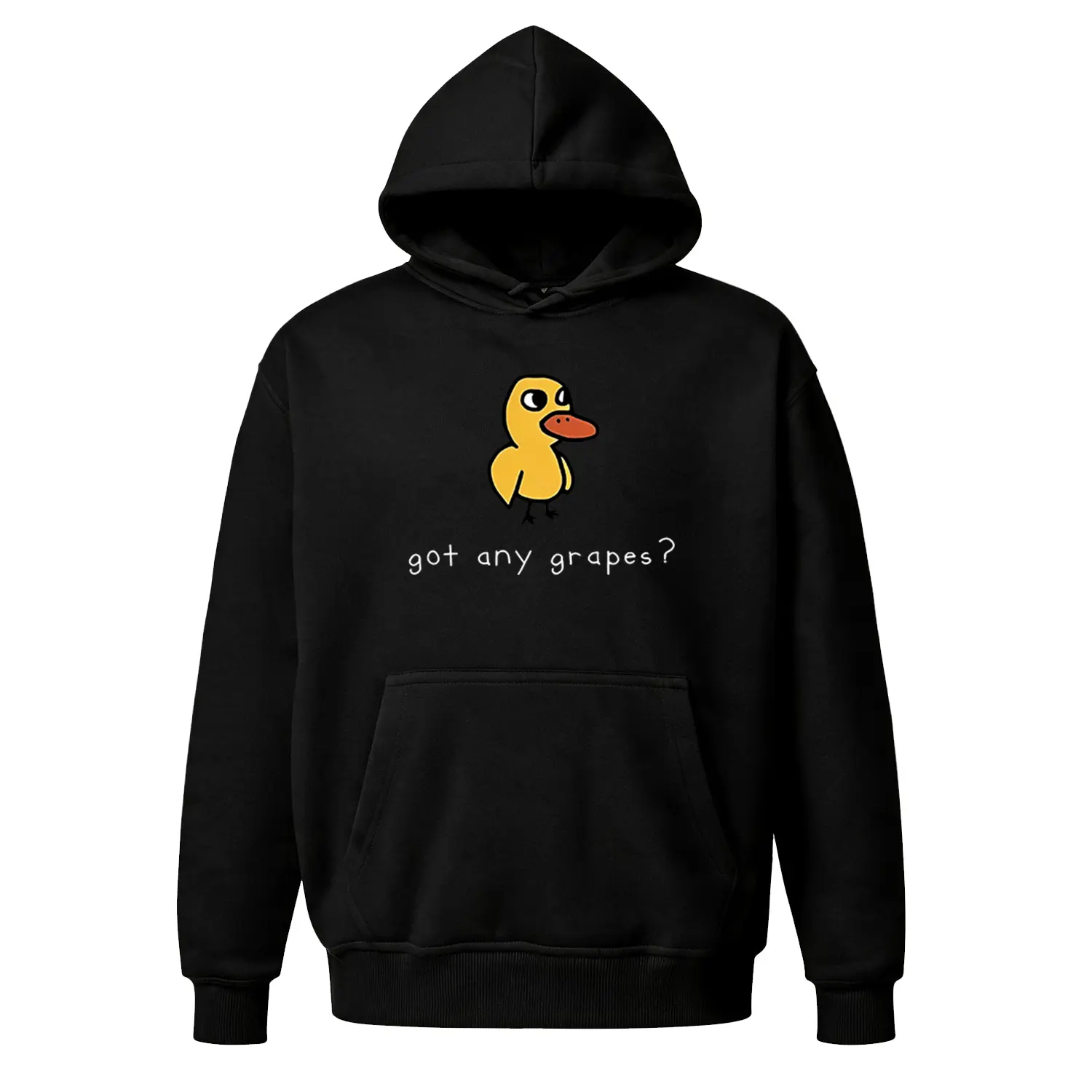 Y2K Hoodie Graphic Hoodie Funny Duck Meme Print, Viral 90s Streetwear Oversized Hoodie, Unisex Fleece Baggy Sweatshirt, Cozy Casual Wear Humor Aesthetic Everyday Hoodie, Trendy Gifts for Him Her Birthday, Cheap Loungewear Versatile Top