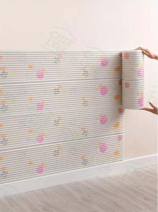 Self-adhesive XPE foam bumpers - Soft rubber buffer strips with & design, peel and stick safety guards for walls, corners, furniture bedside, living room, dining table - Ideal Thanksgiving gift, durable impact resistant, for home decor, Corner Protectors