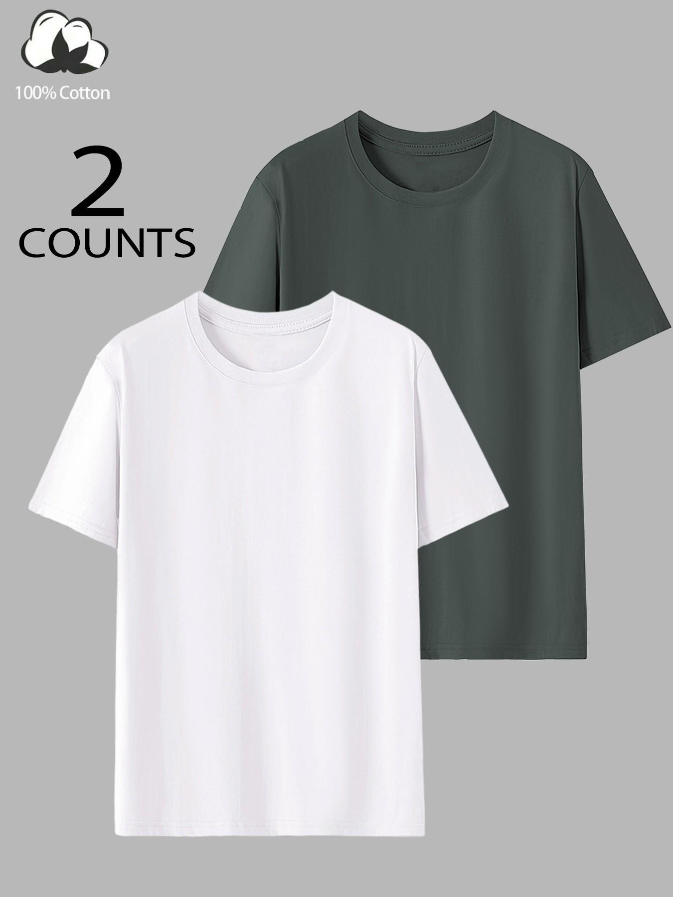Men’s 100% Cotton Muscle Fit T-Shirt - Slimming Body-Hugging Crew Neck Tee, Breathable Soft Fabric, One Wear Multiple Ways for Gym, Streetwear & Office Casual, Clean Fit Everyday Basic, Athletic Shirt