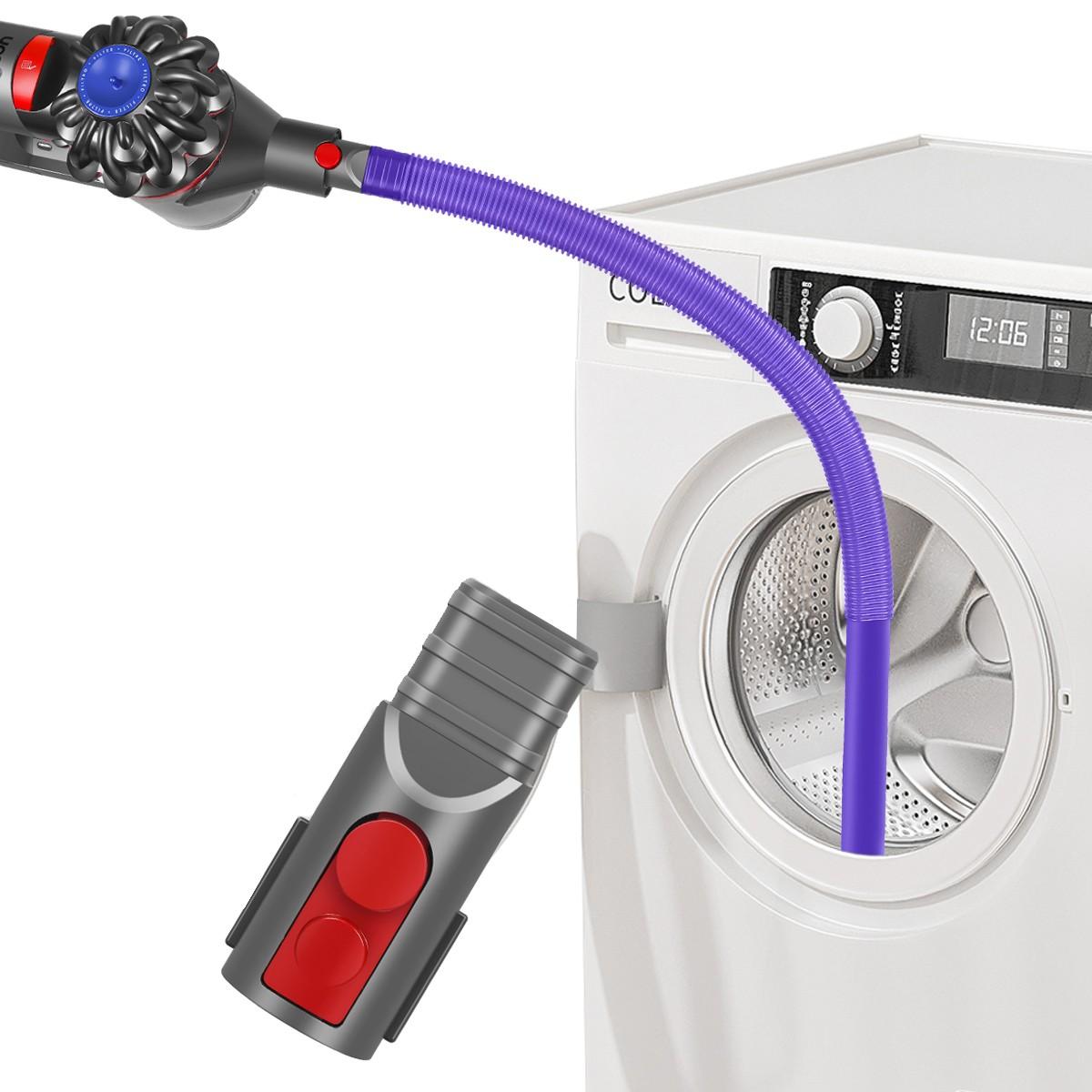 Drying Machine Vent Cleaner Kit Vacuum Hose Attachment for Dyson V15 V11 V10 V8 V7, Cotton Wool Remover, Essential Cleaning Tool