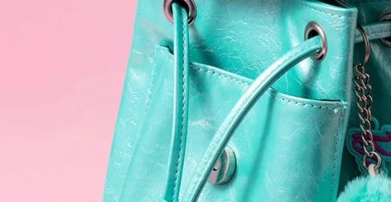 【Festive Bag】Miniso Fancy Barbie Collection Backpack (Pink&Green) - Perfect Festive Bag for Girls, Holiday & Holiday Haul