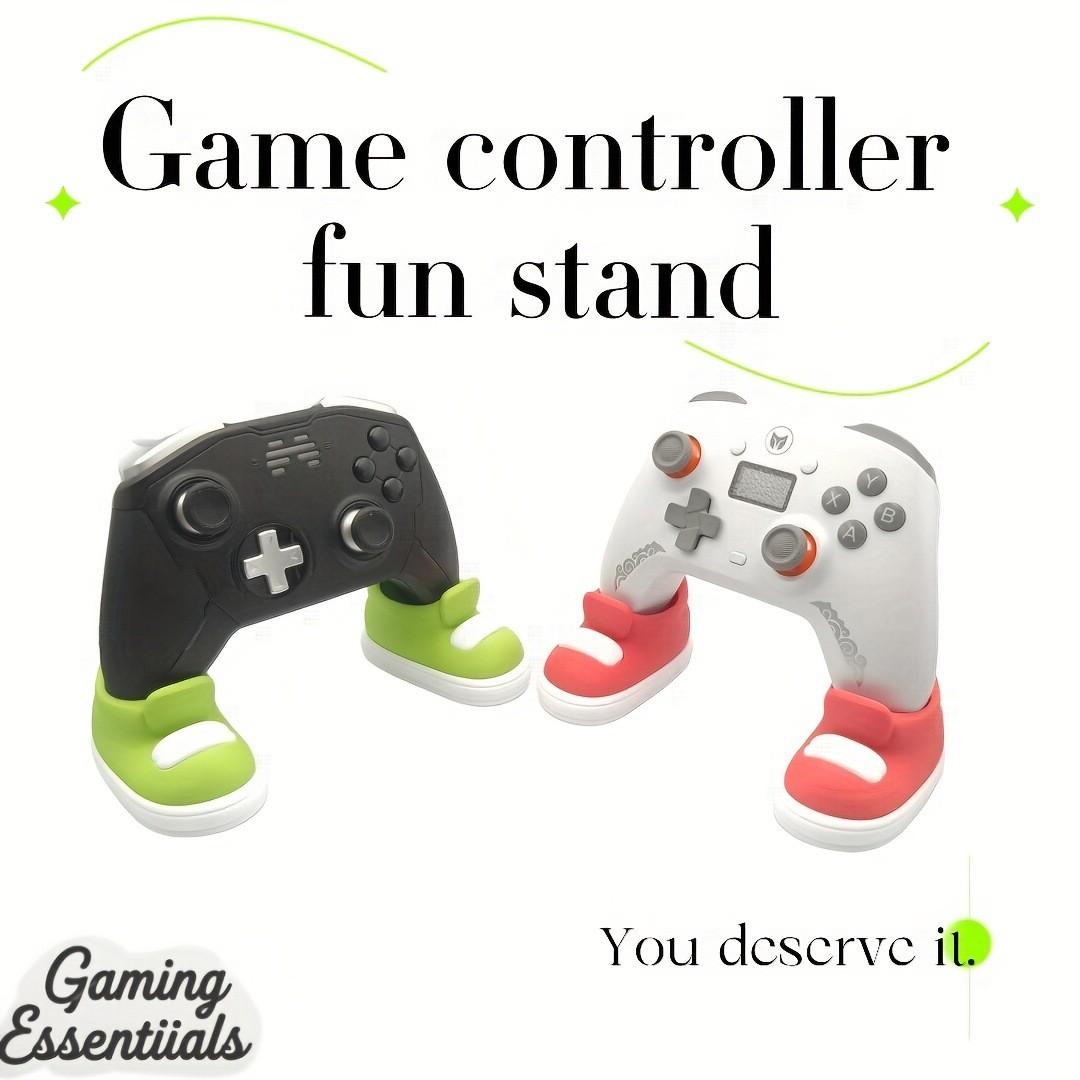 1 Pair 3D Printed Game Controller, Fun Colorful Shoe-Shaped Stand, Perfect Gift for Gaming Lovers, Ideal for Boyfriend/husband/lover