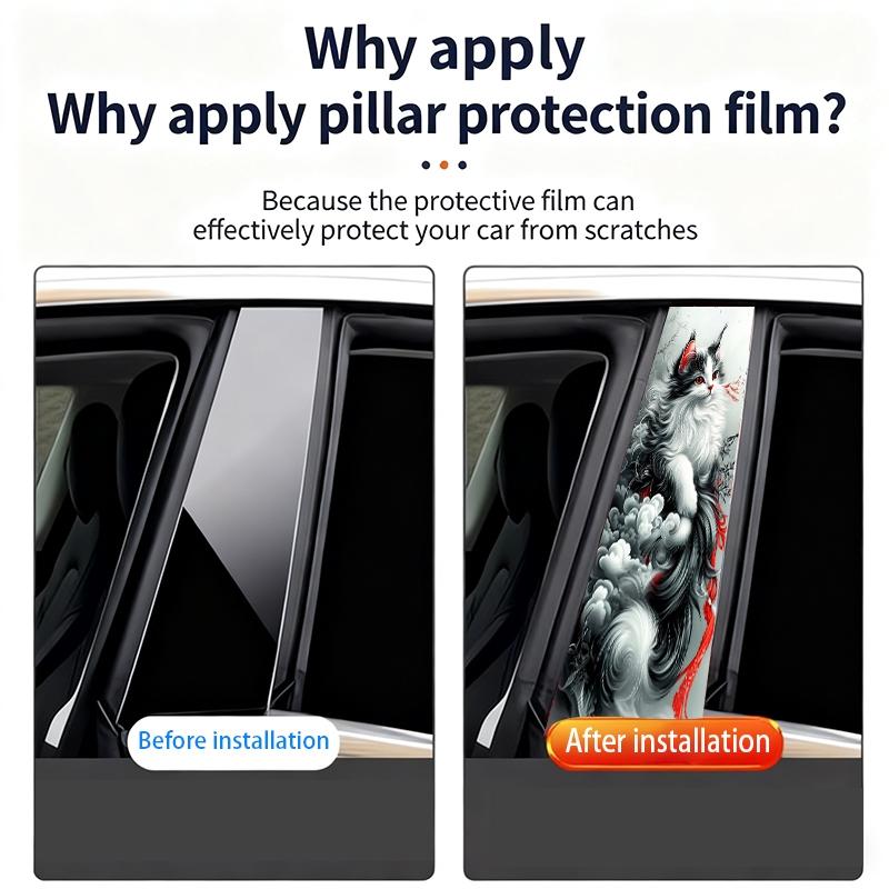 2 Ink Wind Civet Car Decals - Waterproof and Scratch Resistant Vinyl Stickers, Black Butterfly with White Flowers, Suitable for Cars, Laptops, Helmets, Motorcycles and Refrigerator Decorations, Refrigerator Stickers | Floral Butterfly Design |