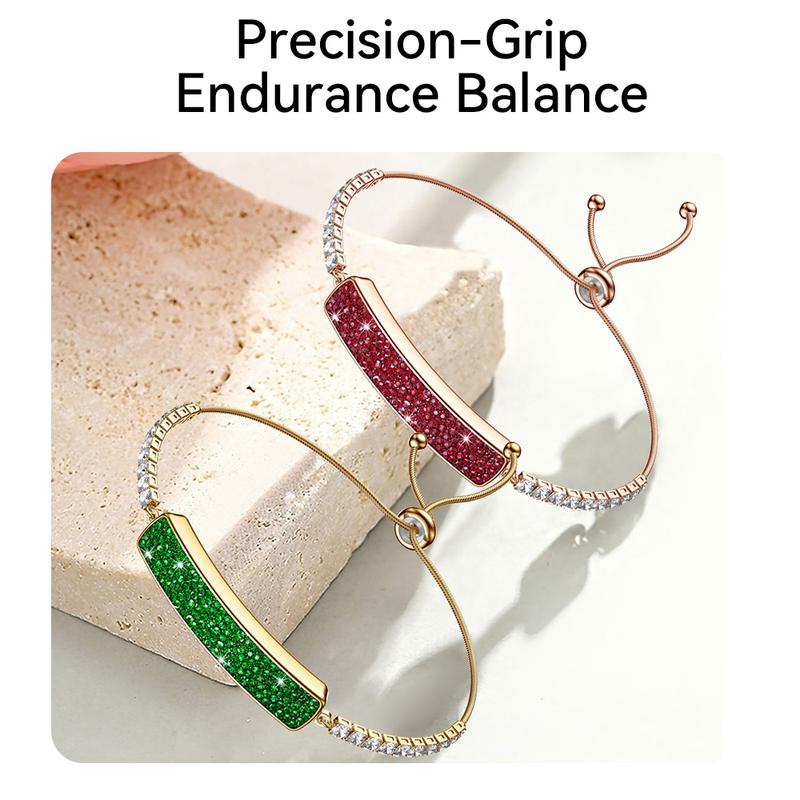 Lifebee Smart Fashion Bracelet, Women's Sport Diamond Ring, Accurate Heart Rate Pressure Sleep Monitoring, Syncs Data Via APP, Fitness Tracker