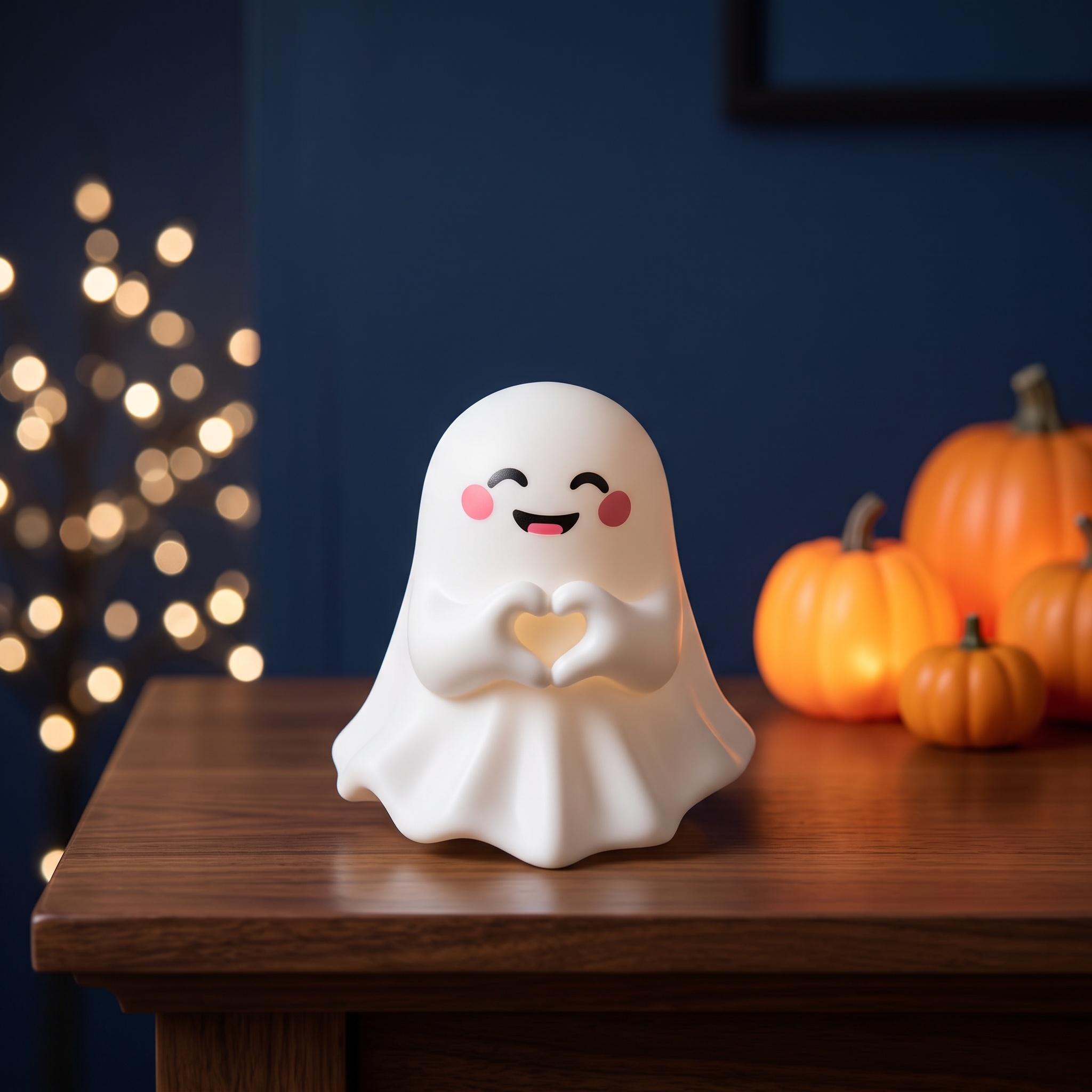 4PCS Halloween Decoration Ghost Figurine - Funny Resin Ghost Statue For Prank - Cute Ghost Decor for Halloween Decorations Ornaments -YY1