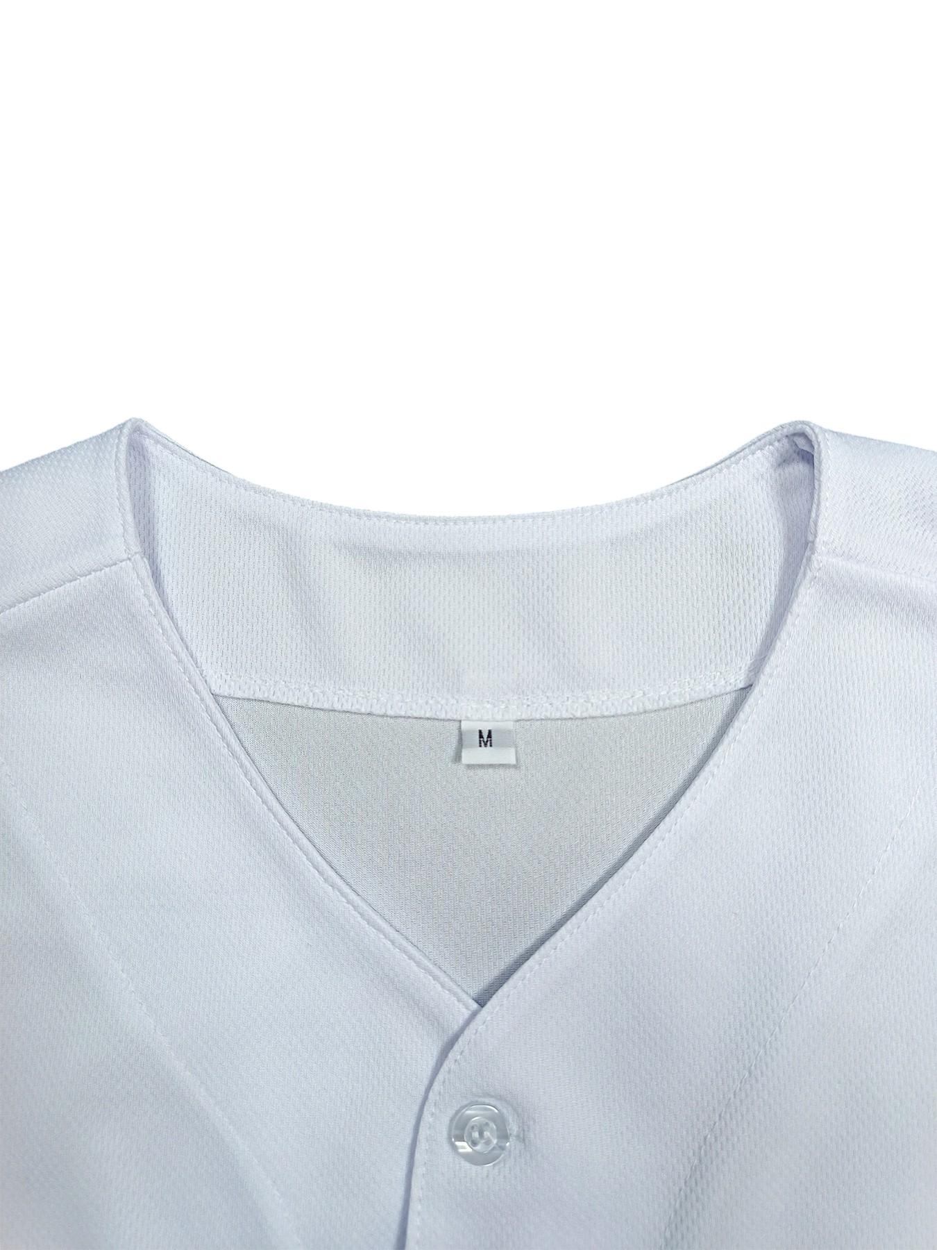 KTYSDE Men's #5 Los Angeles Stitched Baseball Jersey, Vintage Stitched Button Up Baseball Top, Quick Dry Athletic Shirt for Baseball Fans, Softball & Daily Outfit