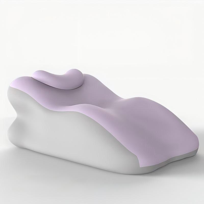Dual-Person Lumbar Support Pillow with Small Cushion, Multi-Position Back Curve Pad, Curved Supportive Backrest, Washable, Durable, Sofa Bed Headrest, Bed Backrest Dxz-24