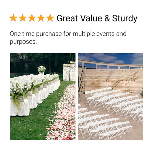 4/6/10 Pack High-Quality Plastic Folding Chairs with Steel Frame - White & Black, 350lb Capacity, Ideal for Indoor/Outdoor Events, Office, Wedding, Party, Picnic, and Kitchen Dining 4/6/10 Pack High-Quality Plastic Folding Chairs with Steel Frame - White & Black, 350lb Capacity, Ideal for Indoor/Outdoor Events, Office, Wedding, Party, Picnic, and Kitchen Dining