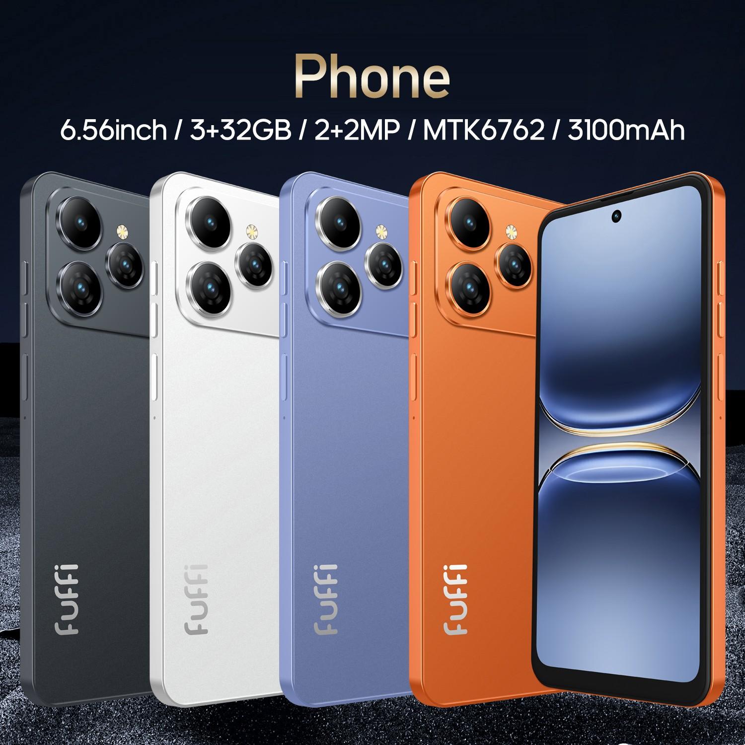 FUFFi-M17 Pro 4G Smartphone, Android Cell Phone, 3+32GB ROM, Expandable Memory, 6.56-Inch HD Display, Dual Sim, 3100mah Battery, Android 12.0