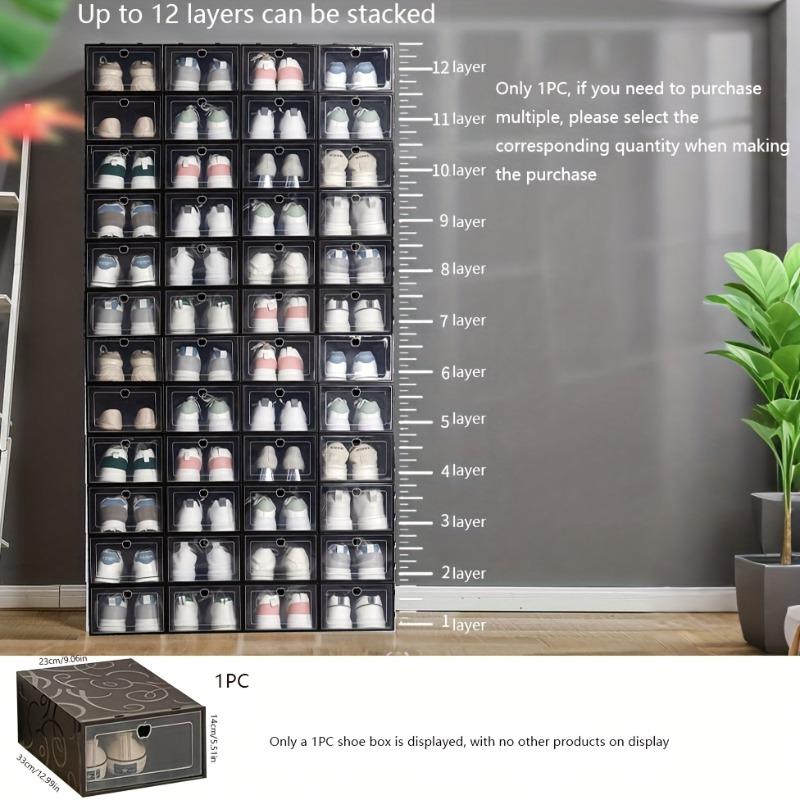 12piece high-value transparent shoe box | Stacking does not occupy an area, Drawer Storage Organizer