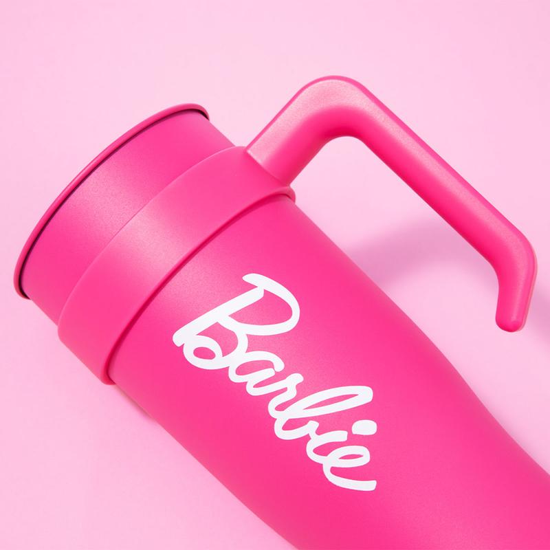 Barbie Pink Tumbler Cup Stainless Steel Drinking Cup 54oz/1600mL Portable Water Cup With Straw&Lid Bottle Pink Cup Water Bottles Halloween Gift Drinkware F