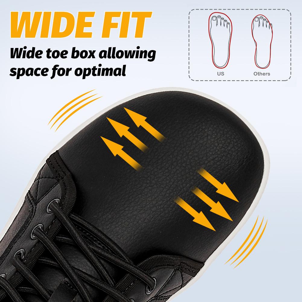 HOBIBEAR Womens Mens Wide Minimalist Barefoot Sneakers Zero Drop Slip on Shoes Lightweight Comfortable