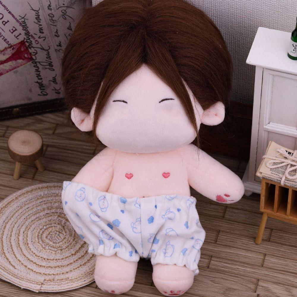 Shirt Shorts Patch Doll Clothes Doll Accessories For Cotton 20cm Doll Pajamas Suit Photo Props Cartoon Mini Blouse Pants Set