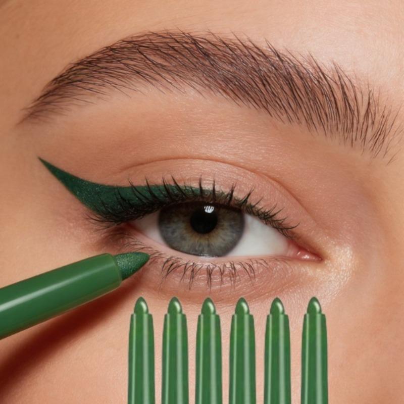 6Pcs Waterproof & Sweat-Proof Green Eyeliner Pencil - Long-Lasting, Smudge-Proof for Bold Eye Makeup, Easy Glide Formula for Perfect Wings - Green, Waterproof Eyeliner, Winged Eyeliner, Sleek Design, Smudgeproof Makeup Applicable for Saint Patrick's Day 6Pcs Waterproof & Sweat-Proof Green Eyeliner Pencil - Long-Lasting, Smudge-Proof for Bold Eye Makeup, Easy Glide Formula for Perfect Wings - Green, Waterproof Eyeliner, Winged Eyeliner, Sleek Design, Smudgeproof Makeup Applicable for Saint Patrick's Day
