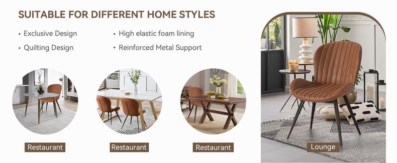 Dining Chairs, Modern Dining Room Chairs Comfy Backrest Thick Upholstered Kitchen Chairs 19IN Height with Metal Legs Dark Grey Dining Chairs, Modern Dining Room Chairs Comfy Backrest Thick Upholstered Kitchen Chairs 19IN Height with Metal Legs Dark Grey