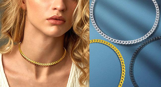 PROSTEEL Cuban Link Chain Necklace Stainless Steel Chain Necklace 4mm-13mm Width 14"-30"Inch Unisex For Men Women Lovers Gift Box PROSTEEL Cuban Link Chain Necklace Stainless Steel Chain Necklace 4mm-13mm Width 14"-30"Inch Unisex For Men Women Lovers Gift Box