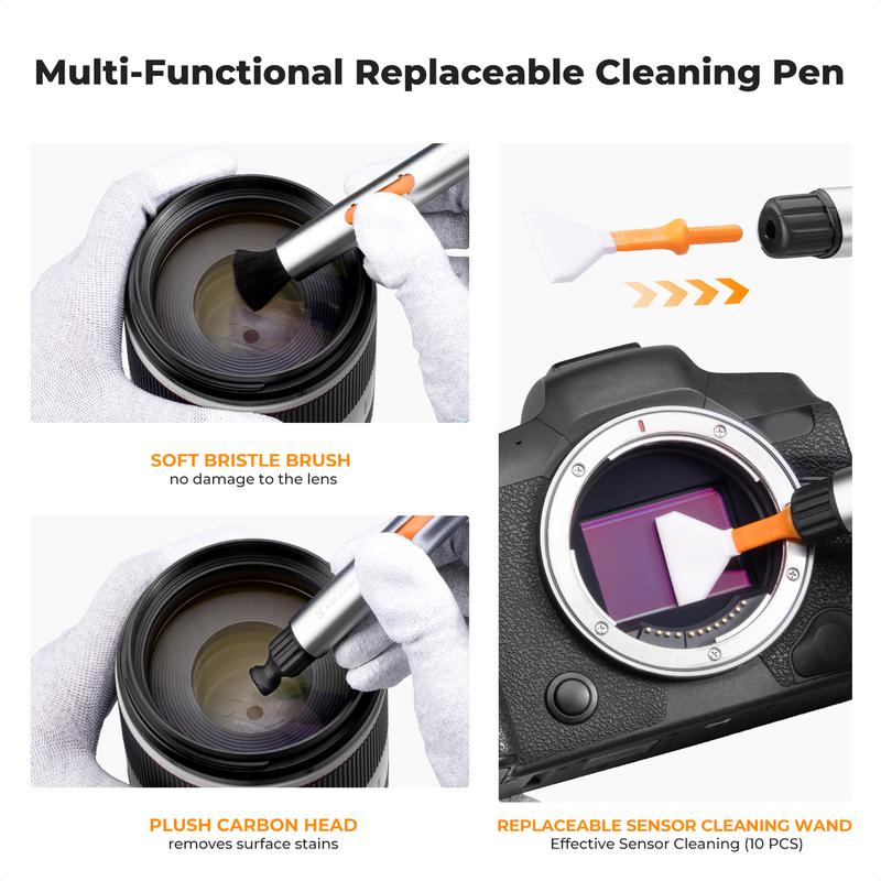 【K&F CONCEPT】Multi-Purpose Camera Lens Cleaning Kit，Smartphone Cleaning Kit.