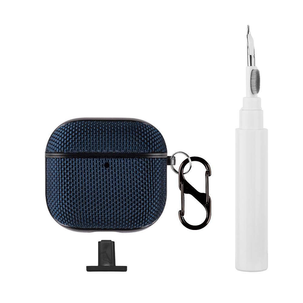 Protective Case + Cleaning Pen Set, Headphone Accessories, Scratch-Resistant Shockproof Design for AirPods 4th Gen, Comfortable Nylon Texture, Bottom Charging Port
