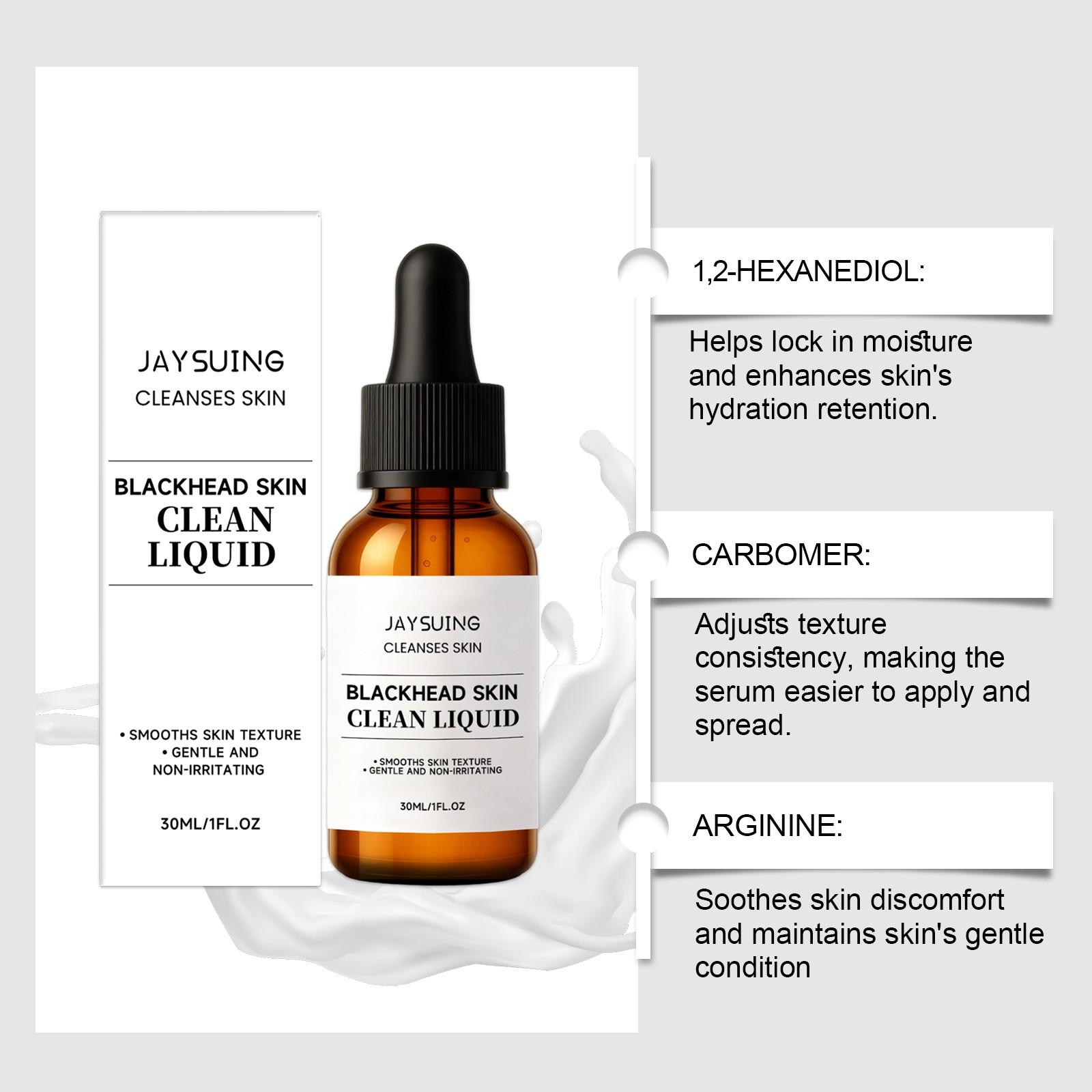 Jaysuing Exfoliating Essence Liquid, Gentle Daily Cleansing, Moisturizing & Nourishing Care, Skin Hydration Serum, Mild Formula