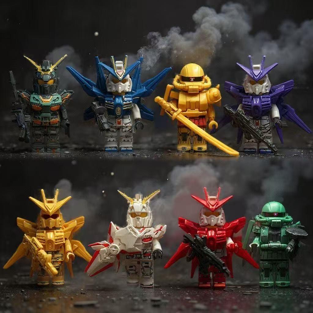 Compatible Lego Minifigure Wooden Future Knight Armor Tech Special Forces Mech Phantom Ninja Action Figure Set! 2026 Trendy Toy Gift!