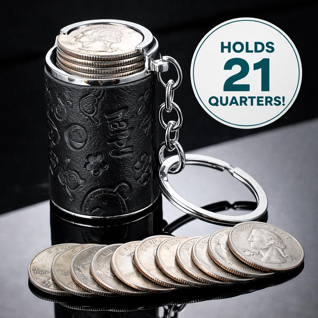 Mini Coin Bank 2-in-1 Fidget Stress Relief & Portable Coin Storage Loose Change Holder Secure Snap Closure Keychain Perfect for Daily Carry Satisfying Coin Drop Feel Piggy Bank Mini Coin Bank 2-in-1 Fidget Stress Relief & Portable Coin Storage Loose Change Holder Secure Snap Closure Keychain Perfect for Daily Carry Satisfying Coin Drop Feel Piggy Bank