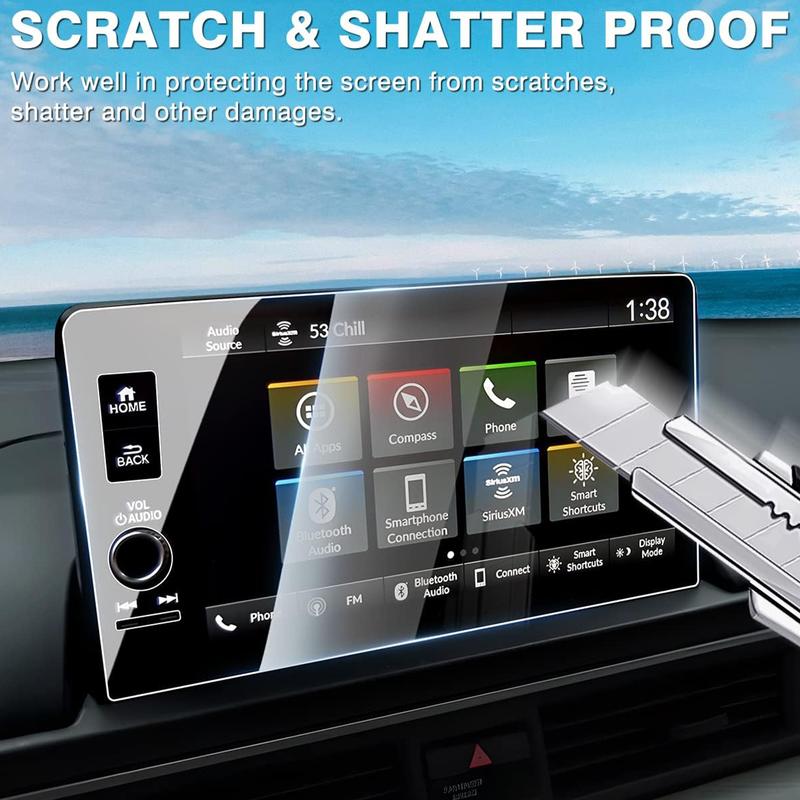 Canvcle 2 Pack Screen Protector for Honda Pilot 2025 2024 2023 and Acura Integra 2023 2024 2025 9-Inch Touchscreen, 2025 Pilot Accessories Navigation Film Tempered Glass Cover Anti Glare Durable Smooth Protection