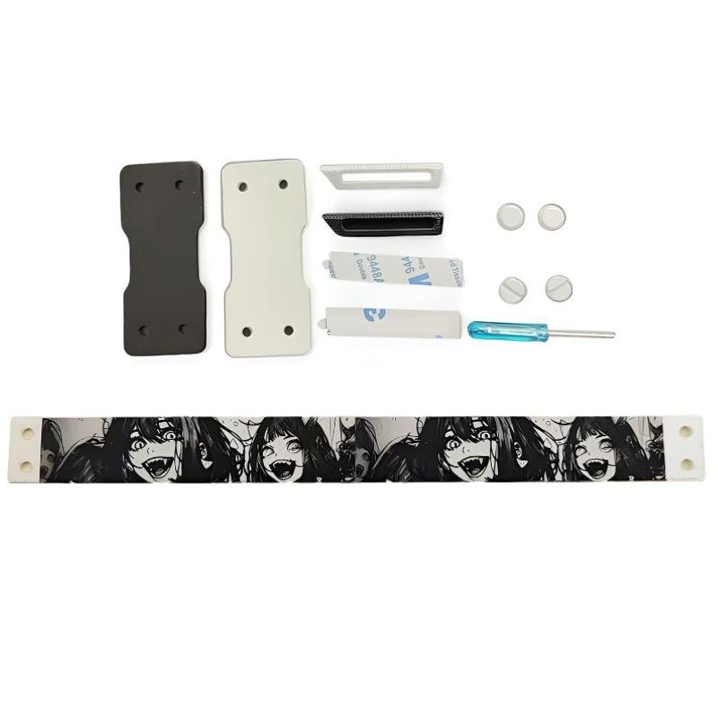 Anime Keyboard Lanyard, Detachable Cartoon Ribbon, Universal DIY Decorative Strap, Trendy Anime Character Print, Versatile Keyboard Accessory