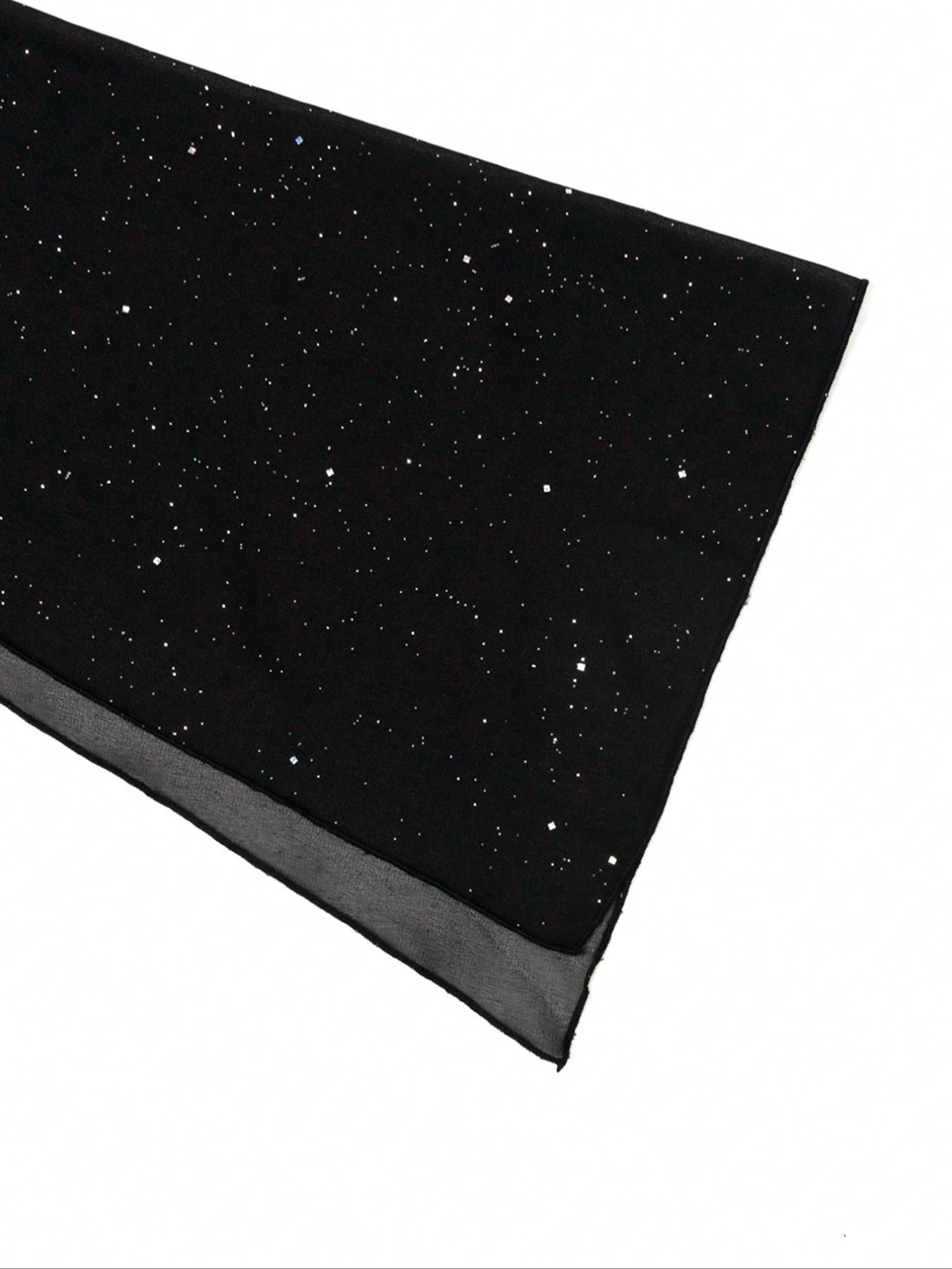 Spring & Fall Fashion Sexy Mini Bodycon Dress, Shawl Mesh Design, Cape Sleeves, Sparkling Sequins, Trendy Party Gown