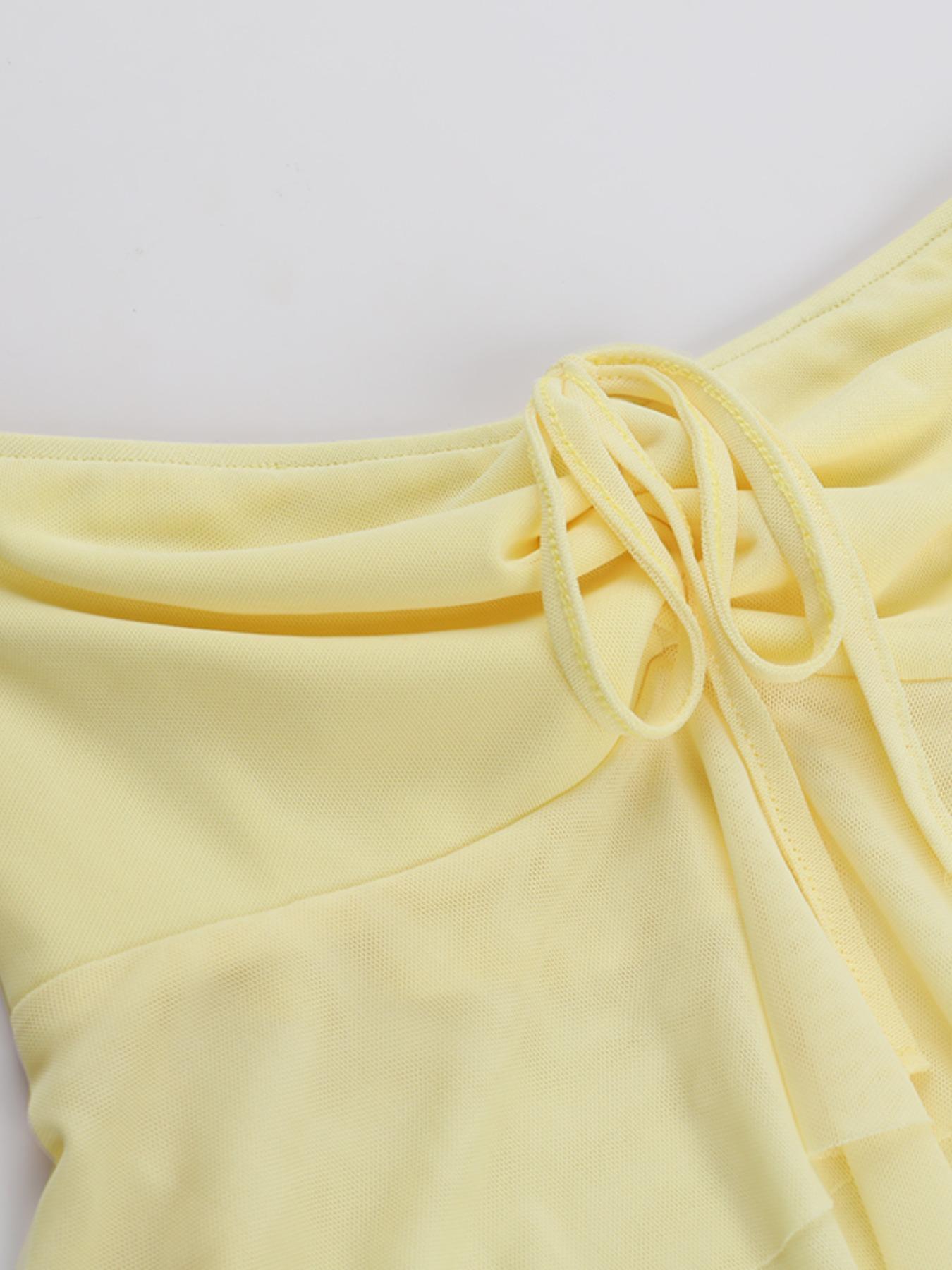 Women's Solid Blackless Tube Top & Ruffled Bodycon Skirt Set, Casual Fashion Cozy Two-piece Outfits for Daily Holiday Vacation Wear, Ladies Clothes for Summer Easter