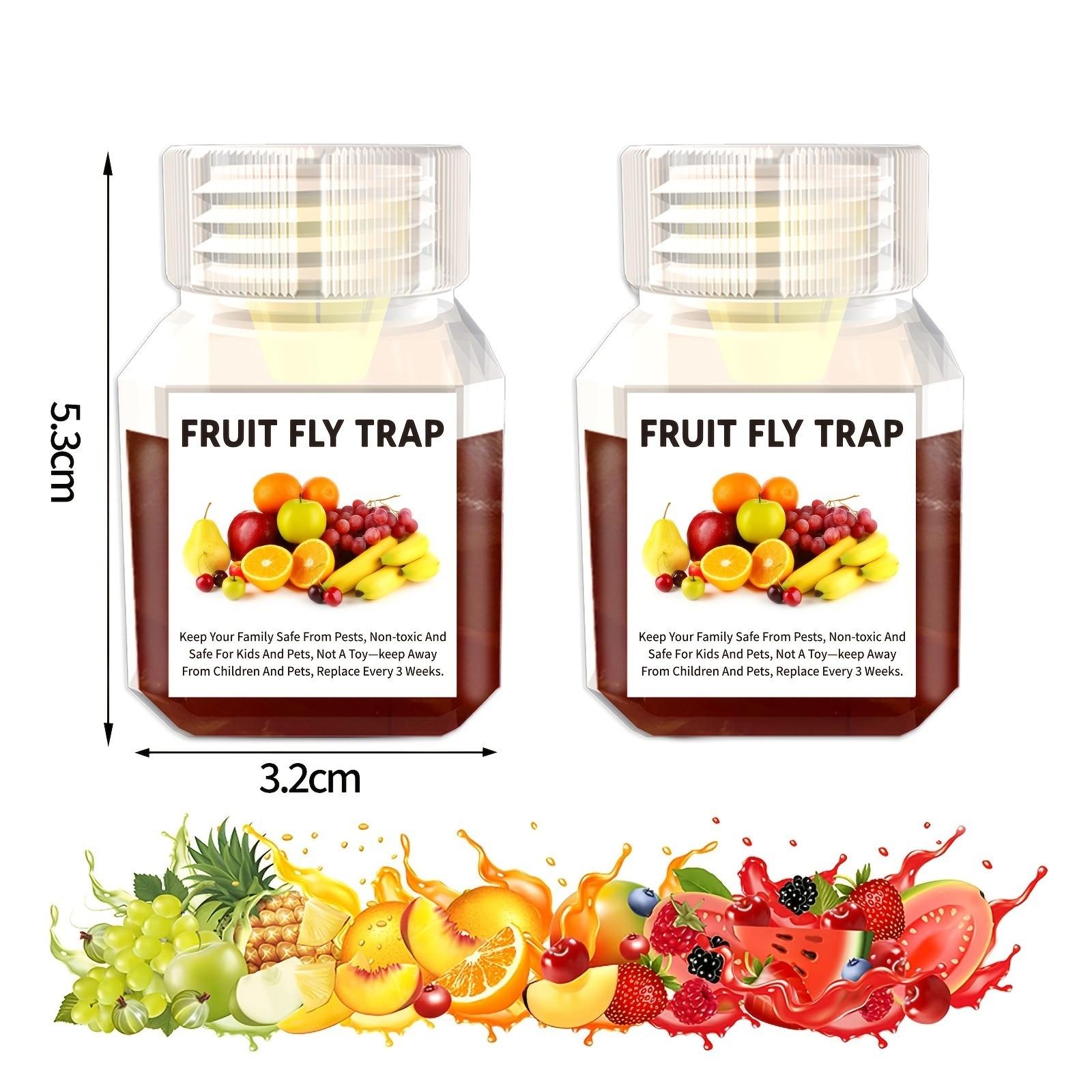 Square Bottle Fly Catcher Bait, Fruit Fly Trap Lure, Bee and Fly Capture Device, Liquid Attractant for Fruit Flies, Effective Pest Control Solution