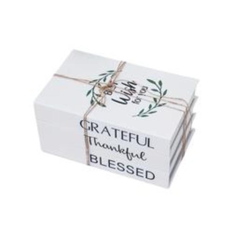 2-Piece Home Decor Bookshelf Set with Rope, Foldable Stack Design, Easy Assembly, Perfect for Living Room & Bedroom, Ideal Gift