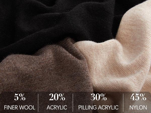 Arach&Cloz Women Spring Fashion Wool Blend Sweater 2025 Long Sleeve Crew Neck Business Casual Pullover Tops Trendy Outfits,TikTokShopBlackFriday