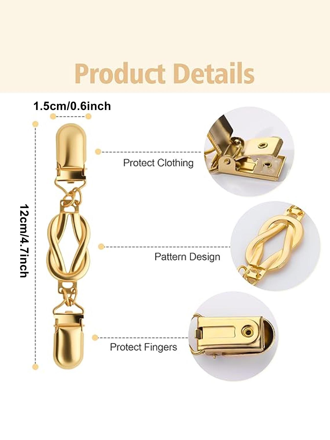 Retro Sweater Clips, Cinch Clip for Variety of Shirts, Shawl Clips, Fashionable Accessory for Stylish