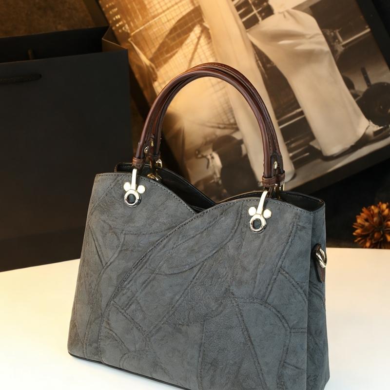 Elegant Vintage Patchwork Handbag, Large Capacity Commuter Tote Bag, Lightweight Luxury Mom Bag, Single Shoulder Crossbody Bag