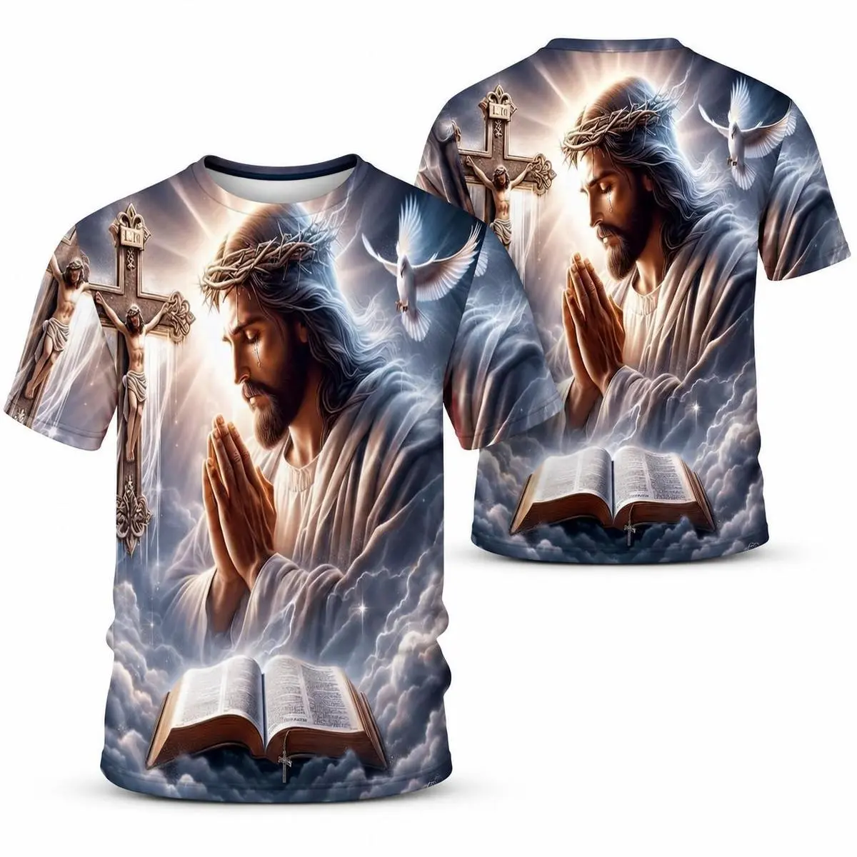 Colorful Print, Plus Size Men'S Round Neck Drop Shoulder Short Sleeve T-Shirt, Soft And Breathable, Suitable for Casual And Athletic Daily Outing Wear, Plus Size
