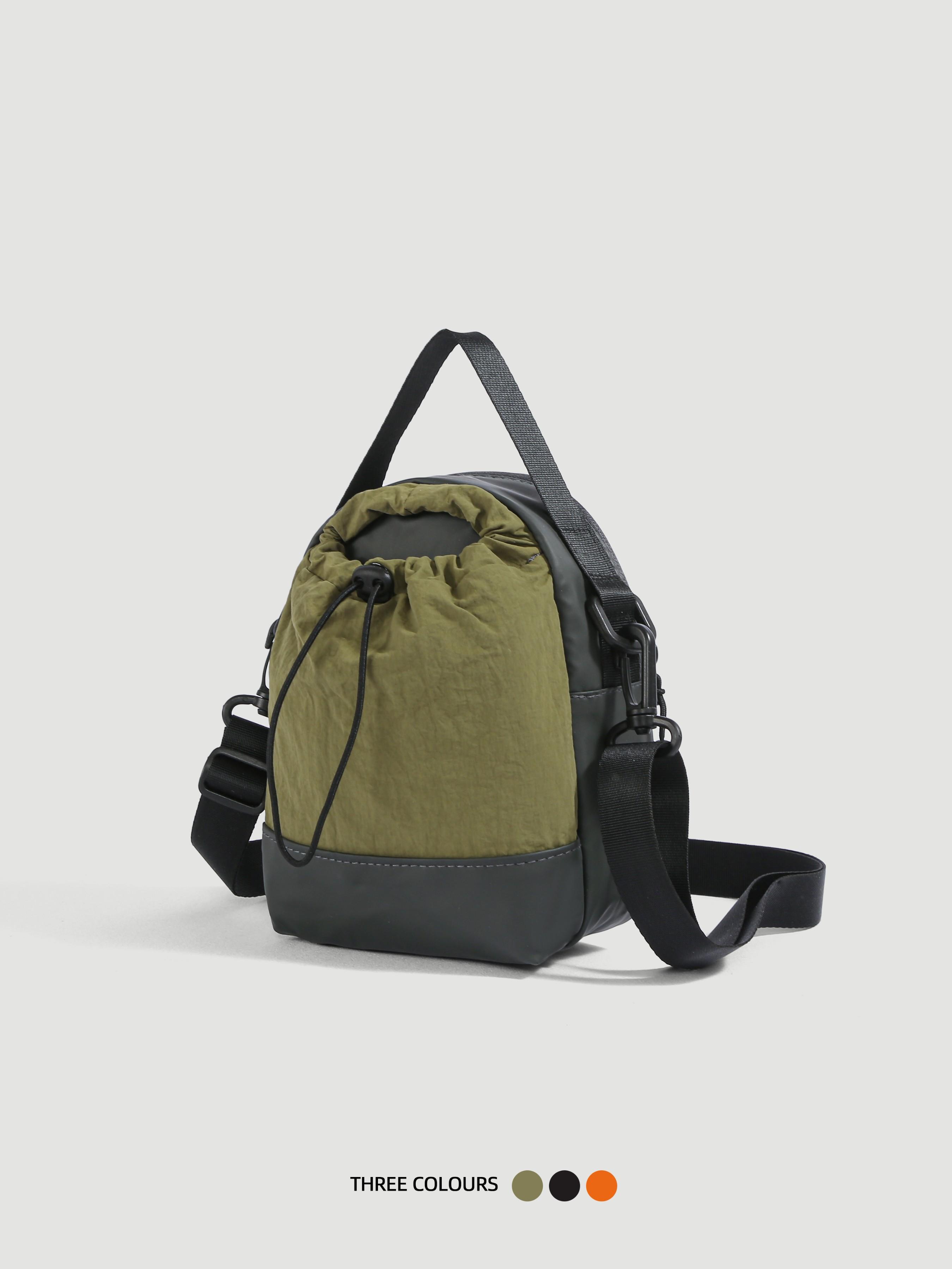 Women's Outdoor Mini Shoulder Bag, Casual Sporty Handbag, Drawstring Crossbody Bag, Travel Phone Pouch, Commuter Bag for All Seasons