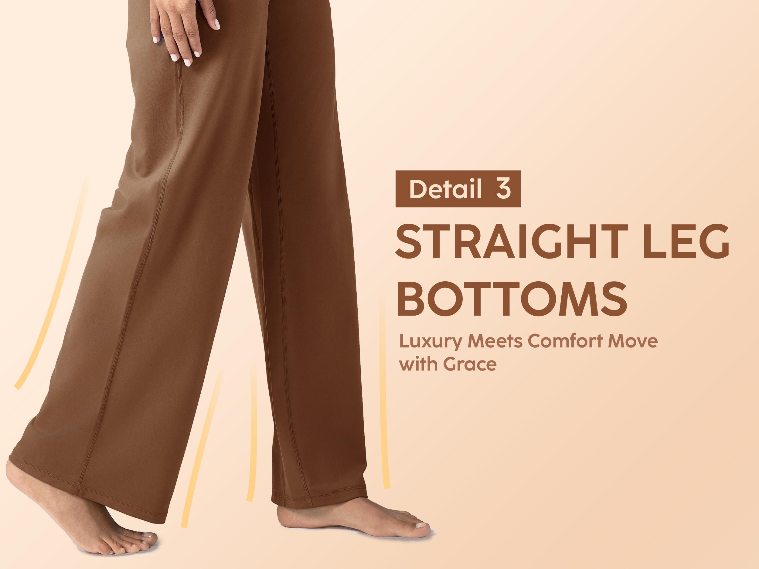 ESOFT Womens Wide Leg Yoga Pants High-Waisted Business Casual Pants with Pockets Comfortable Athletic Sweatpants SpringStatements